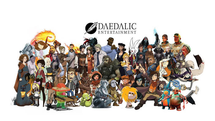 Composición hecha con personajes de aventuras de Daedelic y aventuras editadas por Daedalic.